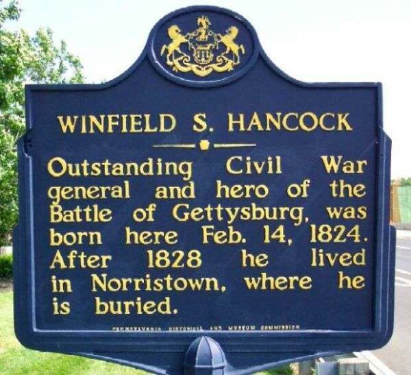WINFIELD S. HANCOCK WAR MEMORIAL MARKER