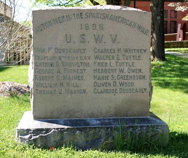 ACTON SPANISH AMERICAN WAR VETERANS MEMORIAL
