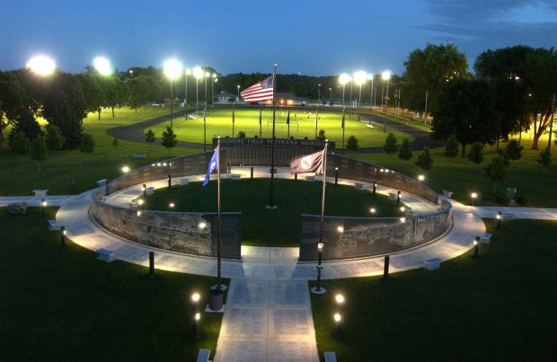 SOLDIERS FIELD VETERANS MEMORIAL NIGHT TIME