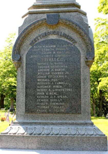 HINGHAM CIVIL WAR MEMORIAL STONE C