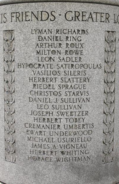 CITY OF HAVERHILL WORLD WAR I MEMORIAL STONE E