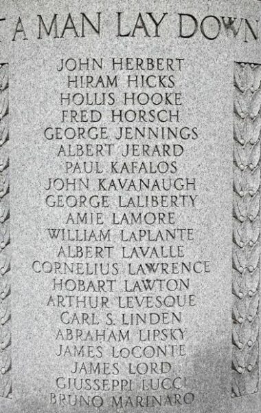CITY OF HAVERHILL WORLD WAR I MEMORIAL STONE C