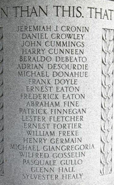 CITY OF HAVERHILL WORLD WAR I MEMORIAL STONE B