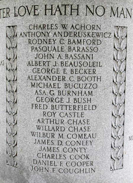 CITY OF HAVERHILL WORLD WAR I MEMORIAL STONE A