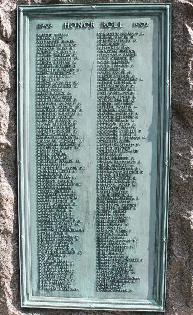 CITY OF HAVERHILL WAR WITH SPAIN MEMORIAL PLAQUE C