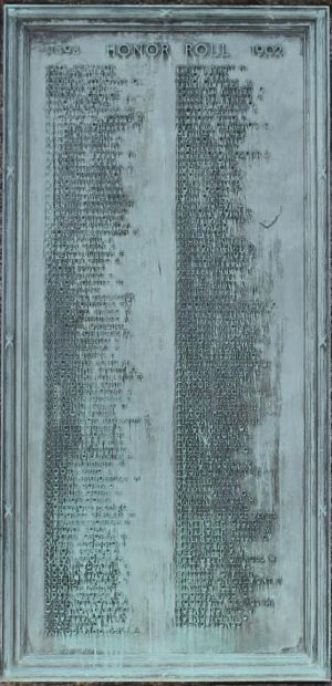 CITY OF HAVERHILL WAR WITH SPAIN MEMORIAL PLAQUE B