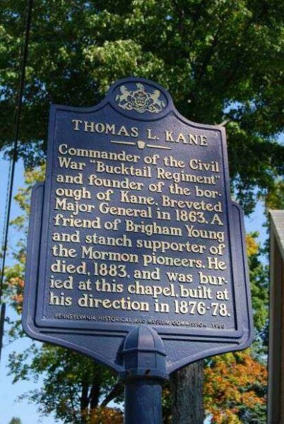 THOMAS L. KANE WAR MEMORIAL MARKER