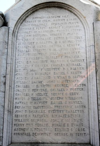 CITIZENS OF HAVERHILL CIVIL WAR MEMORIAL STONE D