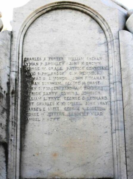 CITIZENS OF HAVERHILL CIVIL WAR MEMORIAL STONE C