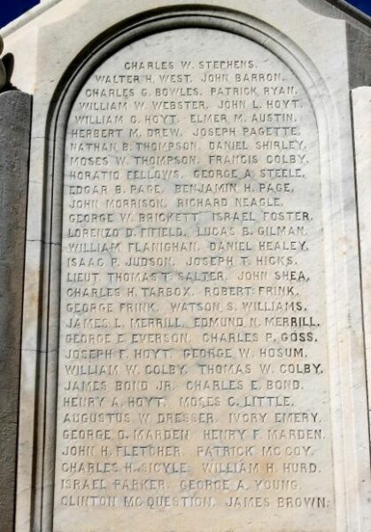 CITIZENS OF HAVERHILL CIVIL WAR MEMORIAL STONE B