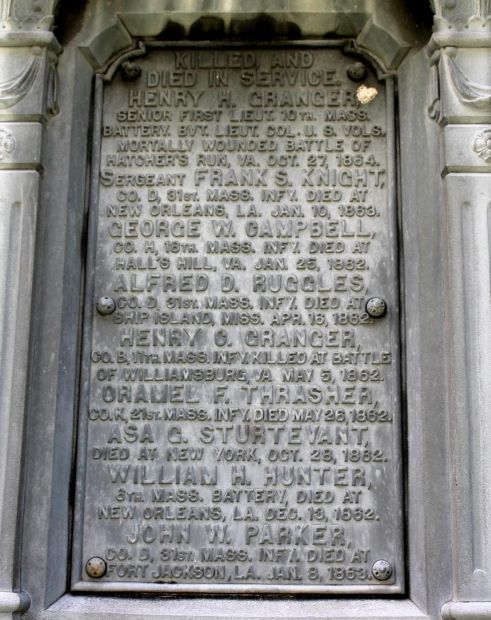 HARDWICK CIVIL WAR MEMORIAL PLAQUE B