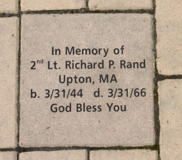 METROWEST VIETNAM MEMORIAL PAVER E