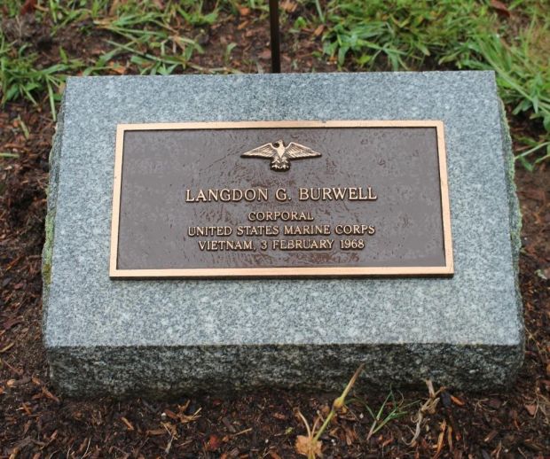 LANGDON G. BURWELL WAR MEMORIAL PLAQUE