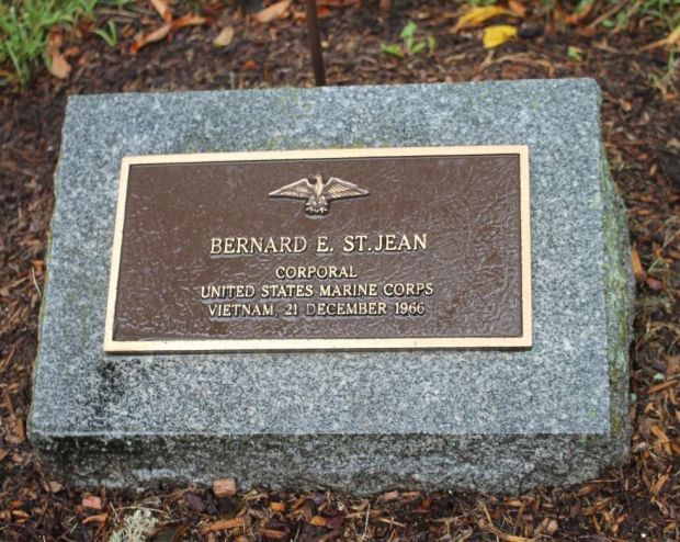 BERNARD E. ST. JOHN WAR MEMORIAL PLAQUE