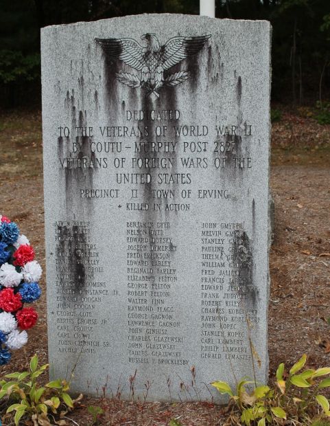 TOWN OF ERVING PRECINT II WORLD WAR II MEMORIAL