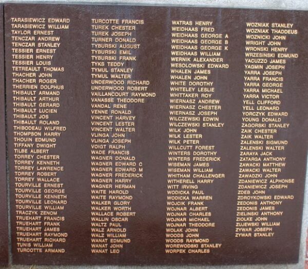 EASTHAMPTON WORLD WAR II MEMORIAL PLAQUE J