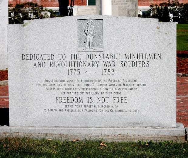 DUNSTABLE MINUTEMEN AND REVOLUTIONARY WAR SOLDIERS MEMORIAL