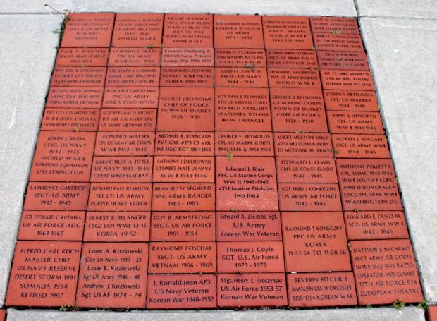 DUDLEY WAR MEMORIAL BRICK,S SECTION B