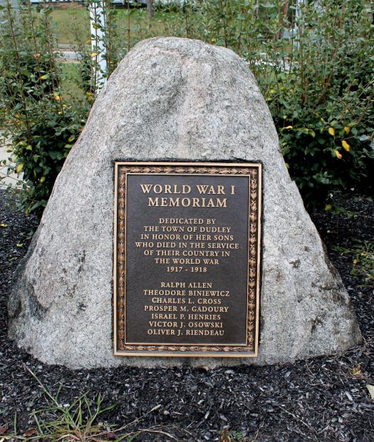 TOWN OF DUDLEY WORLD WAR MEMORIAL