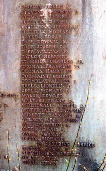 DRACUT REMEMBERS WORLD WAR MEMORIAL PANEL E