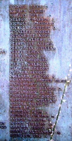 DRACUT REMEMBERS WORLD WAR MEMORIAL PANEL D