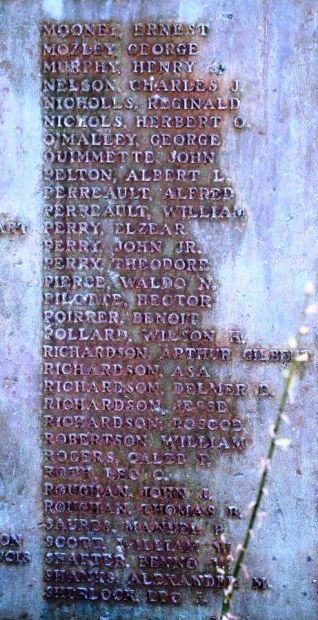 DRACUT REMEMBERS WORLD WAR MEMORIAL PANEL D