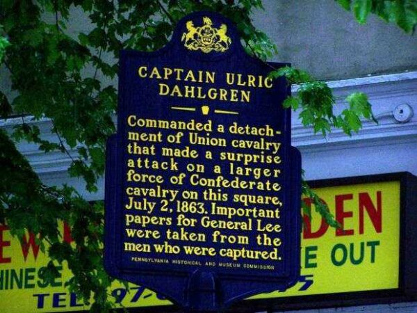 CAPTAIN ULRIC DAHLGREN WAR MEMORIAL MARKER