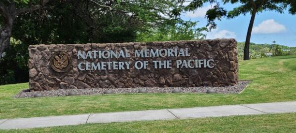 NATIONAL MEMORIAL CEMETERY OF THE PACIFIC ENTRANCE STONE