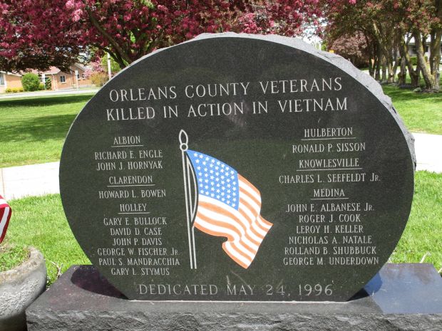 ORLEANS COUNTY VIETNAM VETERANS MEMORIAL BACK