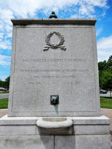 ORANGE COUNTY CIVIL WAR MEMORIAL BACK
