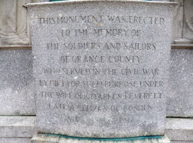ORANGE COUNTY CIVIL WAR MEMORIAL DEDICATION STONE