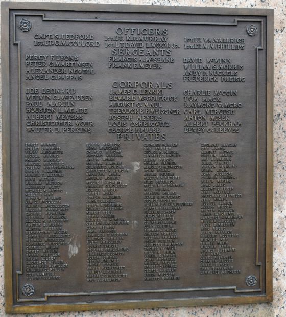 ROCK OF THE MARNE MONUMENT PLAQUE E