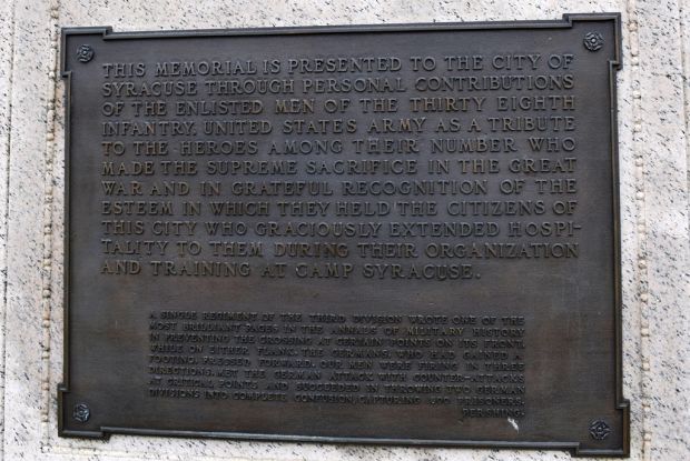 ROCK OF THE MARNE MONUMENT PLAQUE A