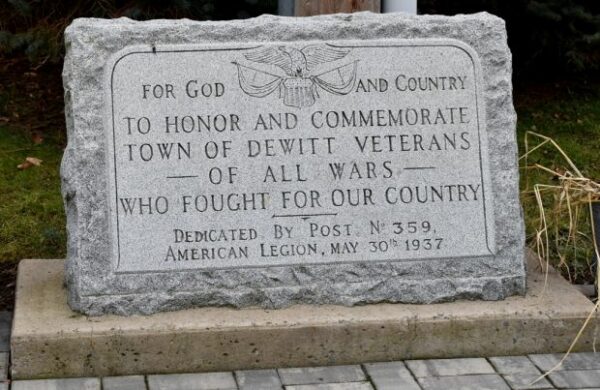 TOWN OF DEWITT VETERANS OF ALL WARS MEMORIAL