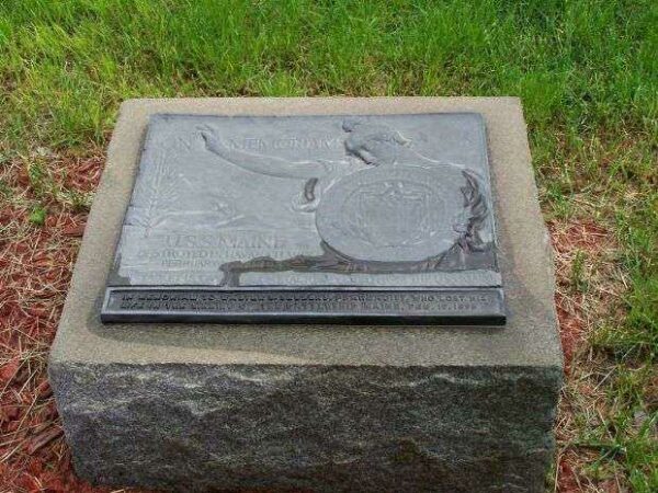 FRANKLIN COUNTY U.S.S. MAINE MEMORIAL PLAQUE
