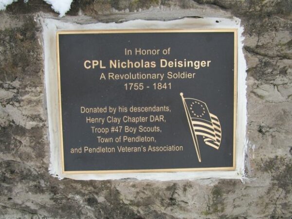 CPL NICHOLAS DEISINGER REVOLUTIONARY SOLDIER WAR MEMORIAL