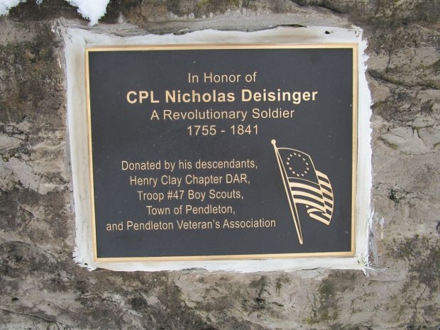 CPL NICHOLAS DEISINGER REVOLUTIONARY SOLDIER WAR MEMORIAL