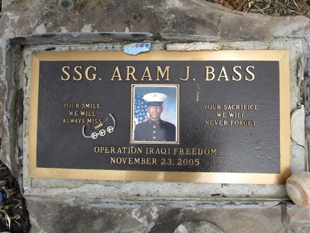 SSG. ARAM J. BASS WAR MEMORIAL PLAQUE