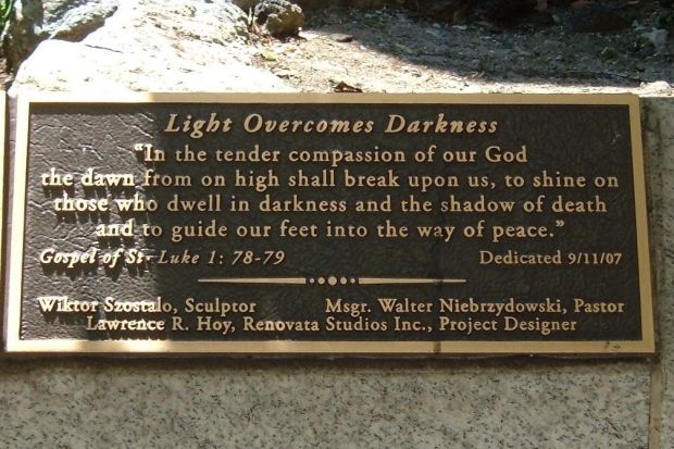 THE EPIPHANY PEACE GARDEN MEMORIAL PLAQUE C