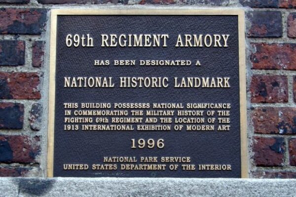 69TH REGIMENT ARMORY MEMORIAL PLAQUE A