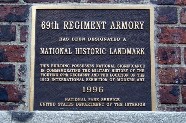 69TH REGIMENT ARMORY MEMORIAL PLAQUE A