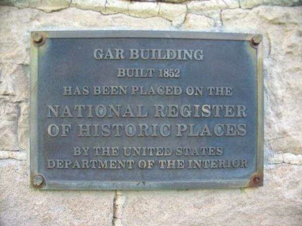 LYKENS GAR BUILDING MEMORIAL PLAQUE