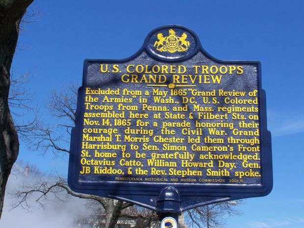 U.S. COLORED TROOPS GRAND REVIEW MEMORIAL MARKER
