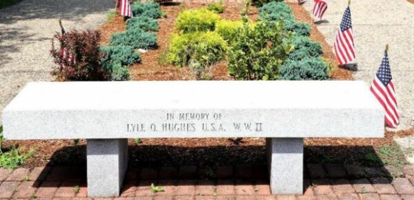 LYLE O. HUGHES WAR MEMORIAL BENCH