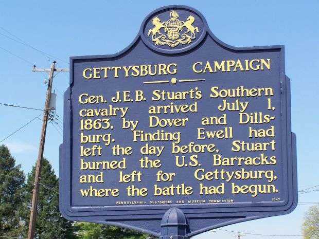 GETTYSBURG CAMPAIGN WAR MEMORIAL MARKER IX