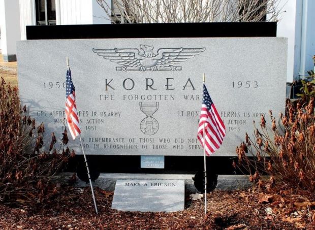 MARSHFIELD KOREAN WAR MEMORIAL FRONT