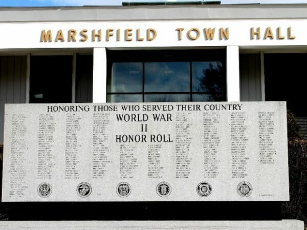 MARSHFIELD WORLD WAR II HONOR ROLL MEMORIAL