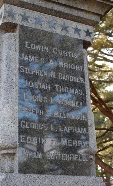 MARSHFIELD CIVIL WAR MEMORIAL STONE D