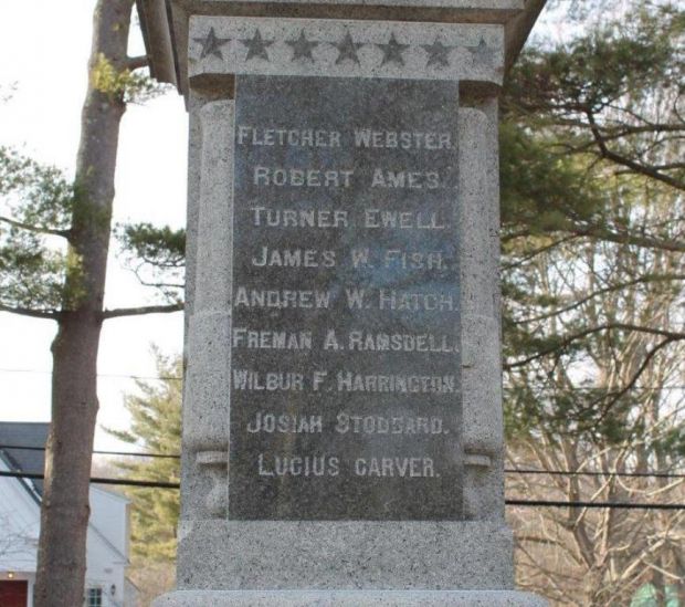 MARSHFIELD CIVIL WAR MEMORIAL STONE C