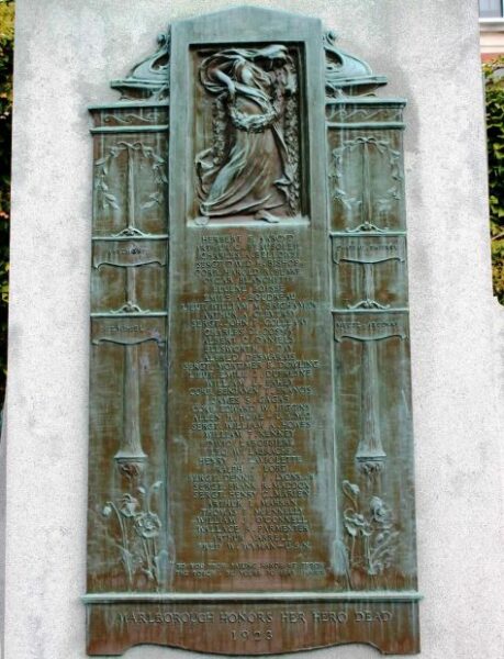 MARLBOROUGH LEST WE FORGET MEMORIAL PLAQUE A
